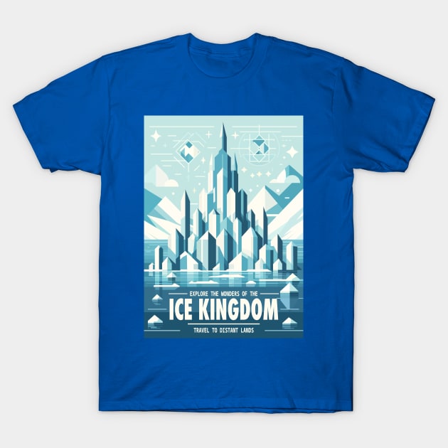 50s style Ice kingdom Travel poster T-Shirt by AO01